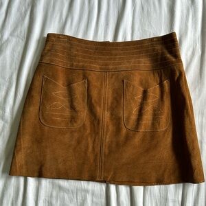 Free People suede skirt
